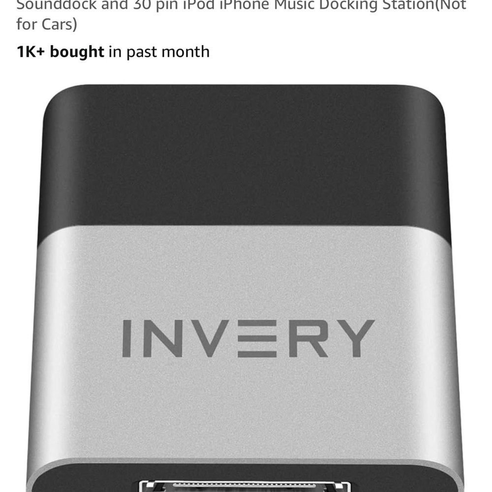 INVERY Black and Silver Docking Station